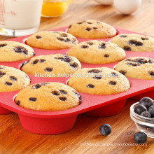 High Quality Cheap Food Grade Non-stick Mini Silicone Bakeware Muffin Pan/Silicone Muffin Mold/Bakeware Silicone Muffin Pan